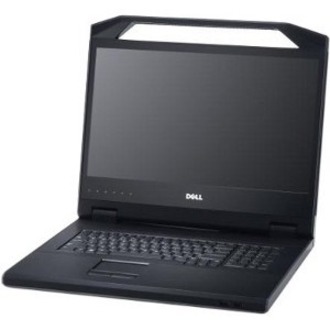 Dell 18.5 in 1U Rackmount LED KMM Console - English Language Keyboard - TAA Compliant - 18.5" LED - 2 x USB - 1 x VGA - Keybo