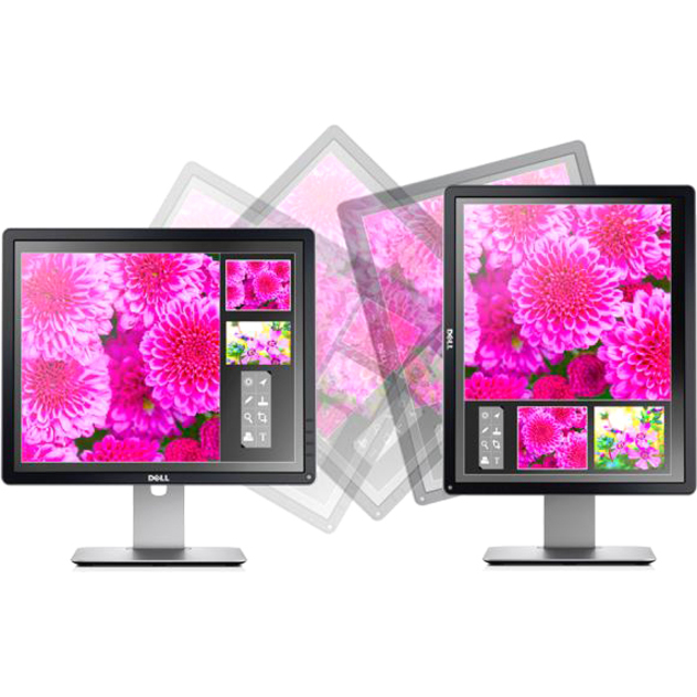 Dell P1914S 19" Class SXGA LCD Monitor - 5:4 - Black, Silver - 19" Viewable - LED Backlight - 1280 x 1024 - 16.7 Million Colo