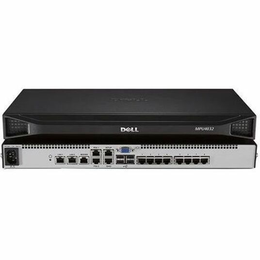 Dell Digital KVM Switch DMPU108e - TAA Compliant - 1 Local User(s) - 1600 x 1200 - 1 x Network (RJ-45) - 3 x USB - 1 x VGA -