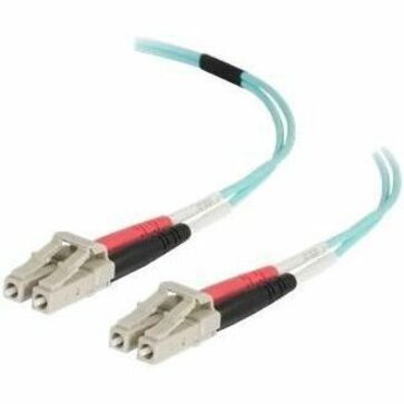 Dell C2G 2m LC-LC 50/125 Duplex Multimode OM4 Fiber Cable - Aqua - 6ft - 6.56 ft Fiber Optic Network Cable for Network Device
