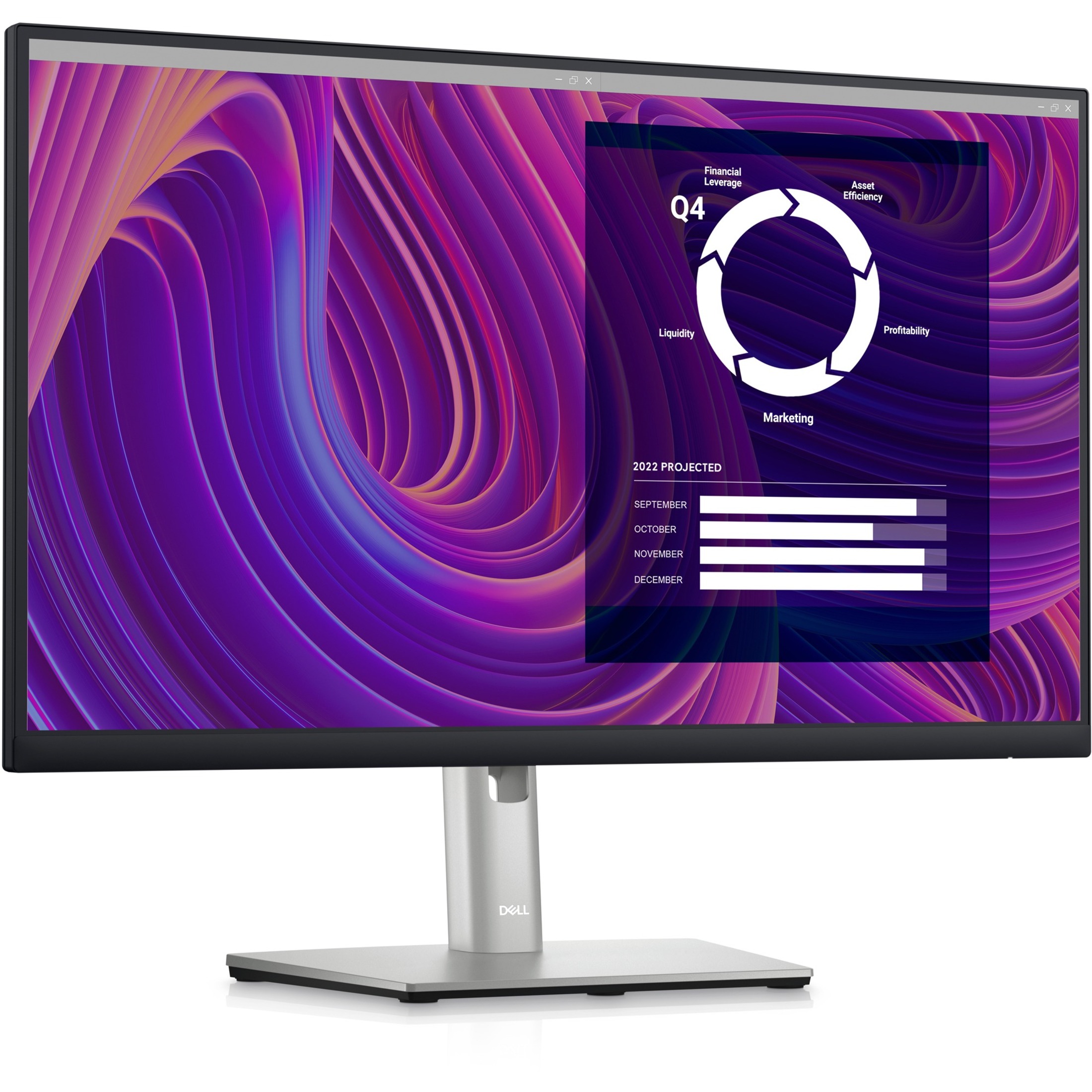 Dell P2423D 24" Class QHD LCD Monitor - 16:9 - Black, Silver - 23.8" Viewable - In-plane Switching (IPS) Black Technology - W