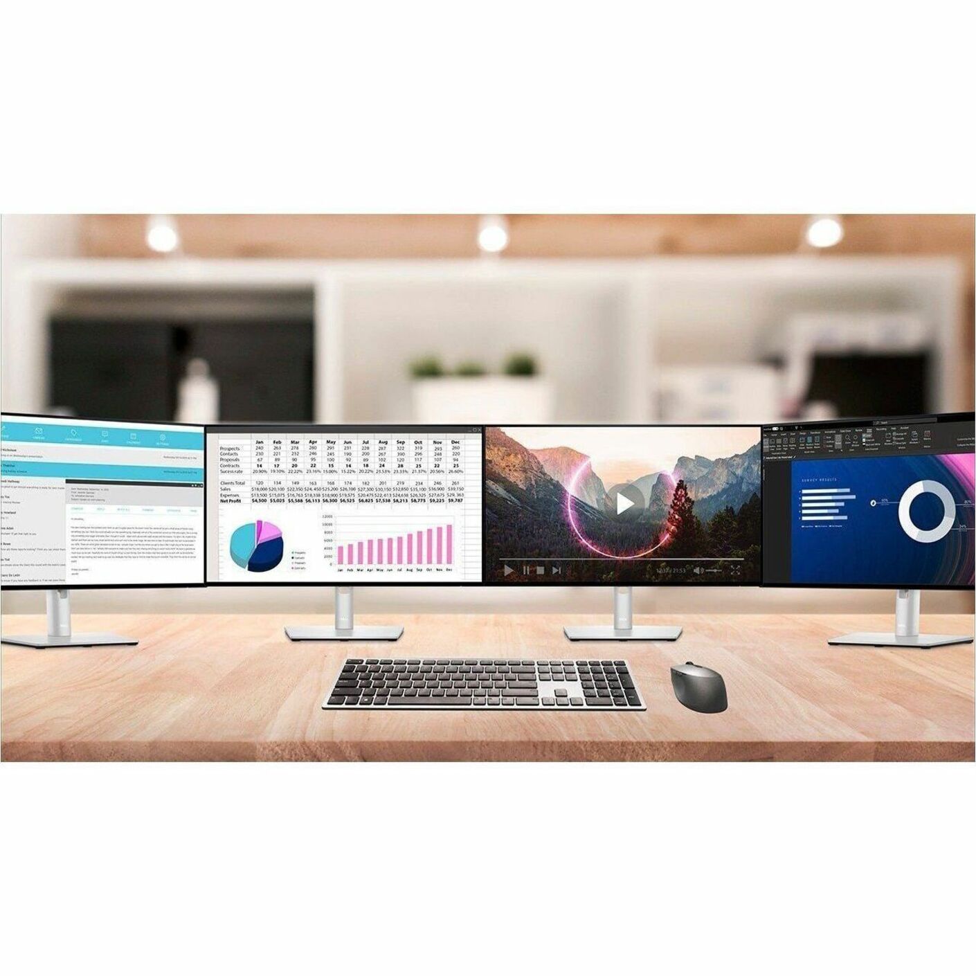 Dell UltraSharp U4323QE 43" Class 4K UHD LCD Monitor - 16:9 - 43" Viewable - In-plane Switching (IPS) Technology - LED Backli