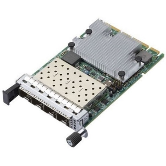Dell 25Gigabit Ethernet Card - 4 Port(s) - Optical Fiber - OCP 3.0 Bracket Height - 25GBase-X - SFP28 - Plug-in Card