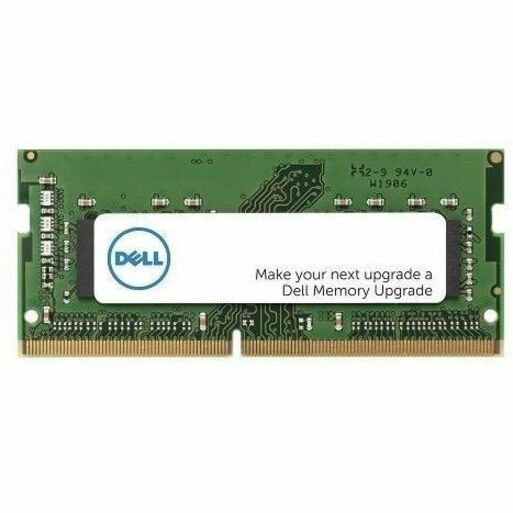 DELL SOURCING - NEW RAM Module - For Notebook - 8 GB - DDR4-3200/PC4-25600 DDR4 SDRAM - 3200 MHz Single-rank Memory - ECC - 260-pin - SODIMM