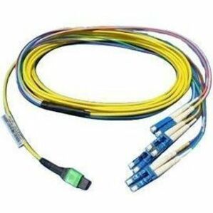 DELL SOURCING - NEW Networking Cable, SMF MPO to 4xLC Breakout Cable, 5 Meter, Customer kit - 16.40 ft Fiber Optic Network Cable - First End: 4 x LC - Second End: MTP Network