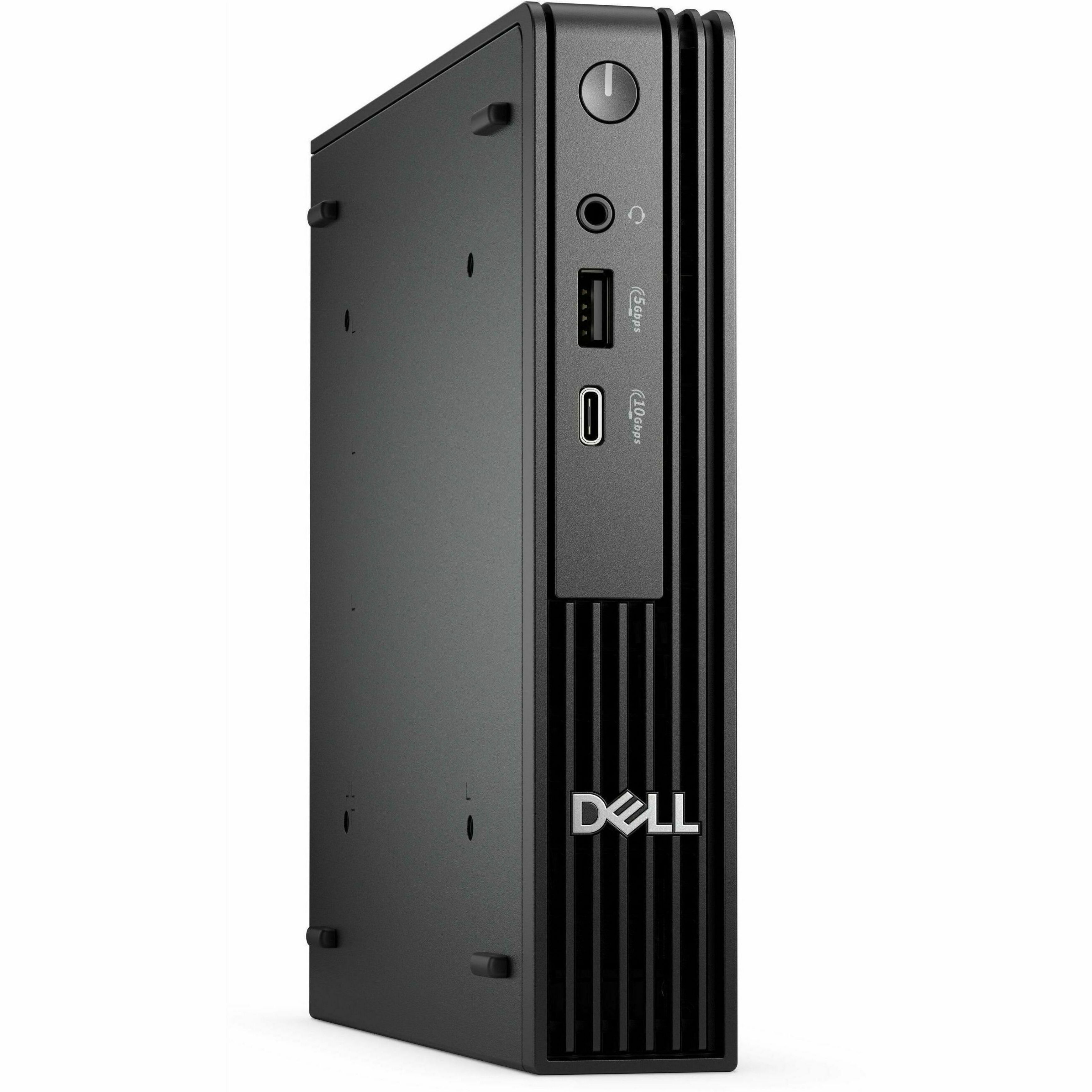 Dell Pro Micro QCM1250 Desktop Computer - Intel Core Ultra 5 235T - 16 GB - 256 GB SSD - Micro PC - Black - Intel Chip - Wind