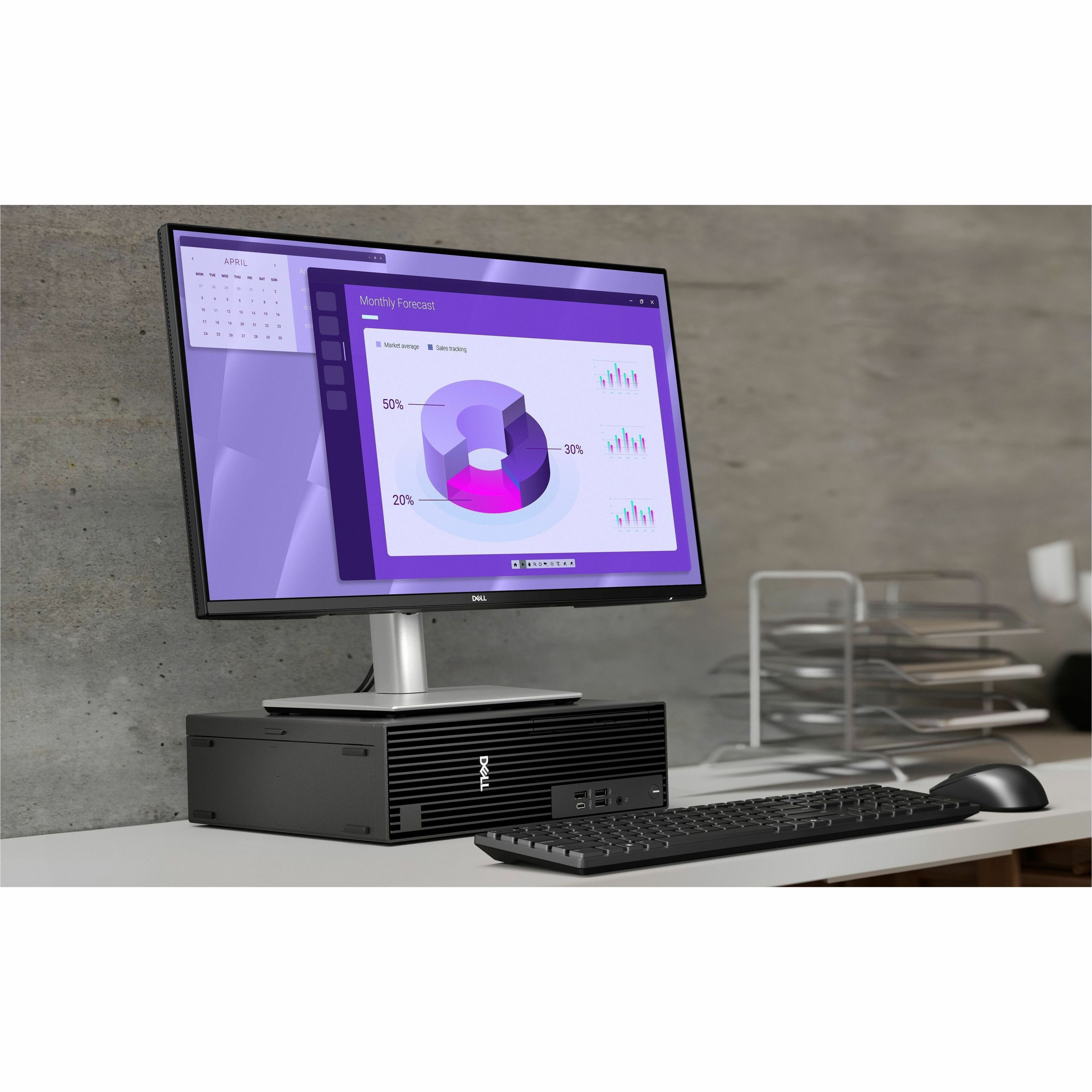 Dell Pro Slim Plus QBS1250 Desktop Computer - Intel Core Ultra 7 265 - 16 GB - 512 GB SSD - Slim PC - Standard Black - Intel