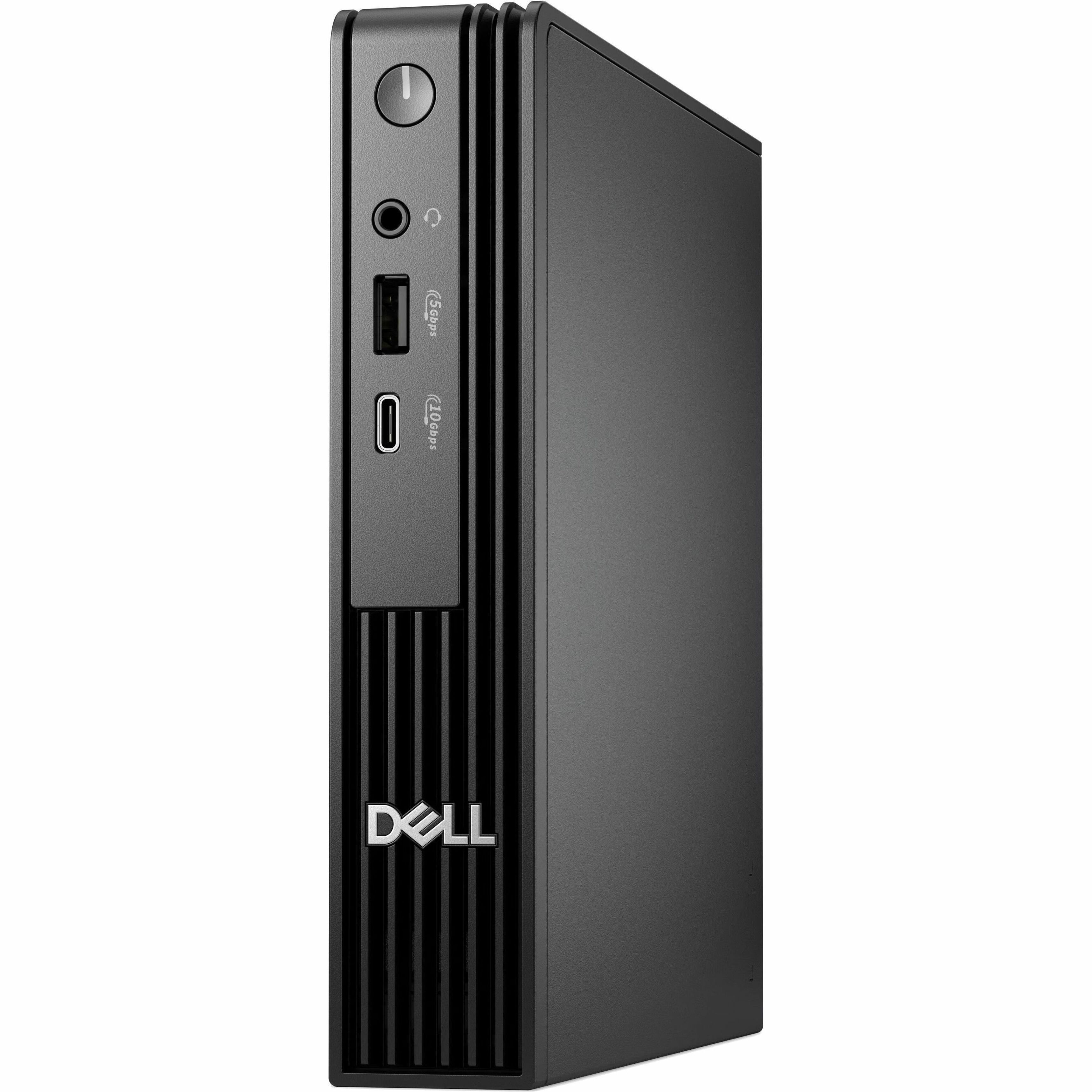 Dell Pro Micro QCM1250 Desktop Computer - Intel Core Ultra 7 265T - 16 GB - 512 GB SSD - Micro PC - Intel Chip - Windows 11 Pro - Intel DDR5 SDRAM - English (US) Keyboard - IEEE 802.11ax Wireless LAN - 90 W