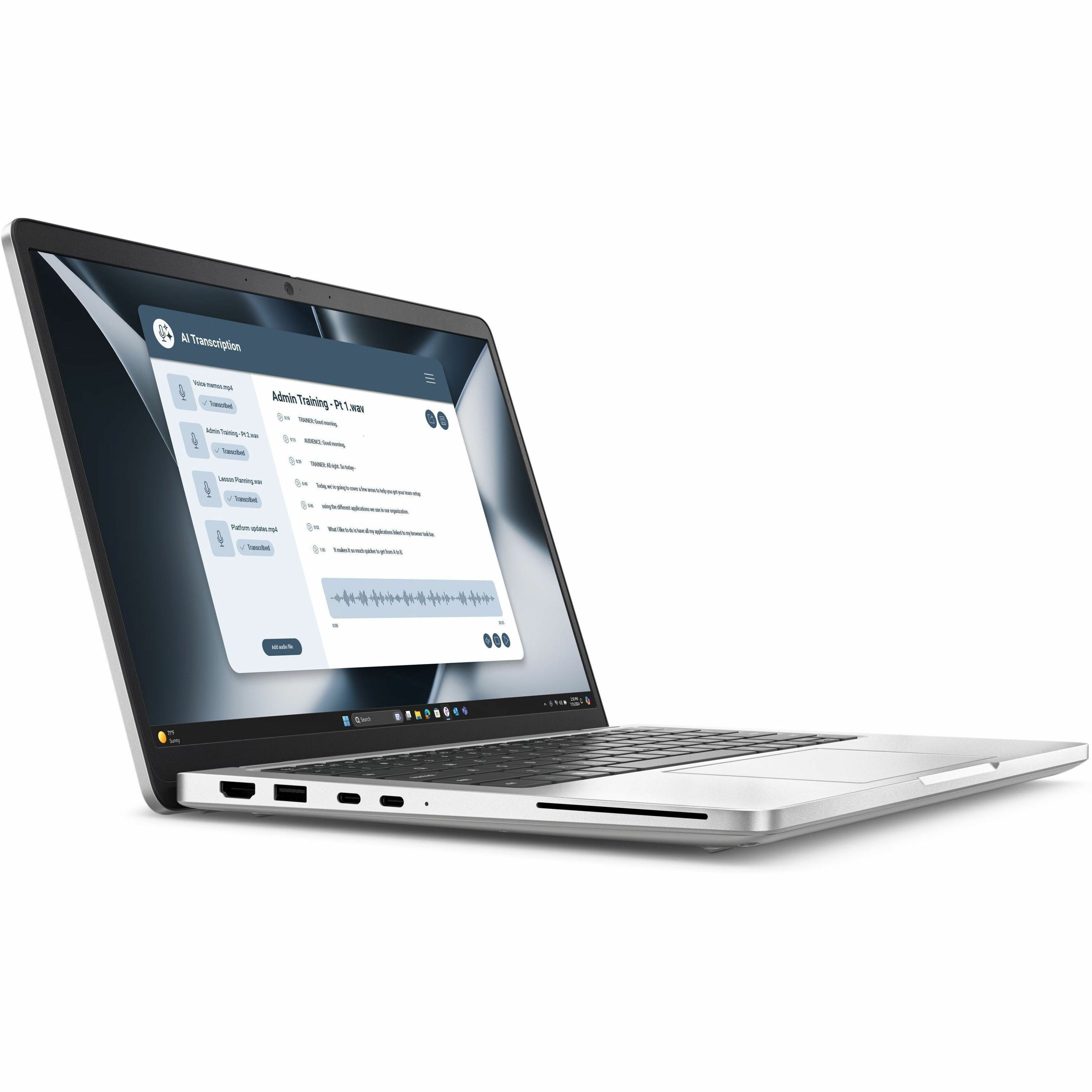 Dell Pro 13 Plus PB13255 13.3" Touchscreen Clamshell Copilot+ PC Notebook - Full HD Plus - 60 Hz - AMD Ryzen AI 5 PRO 340 - 1