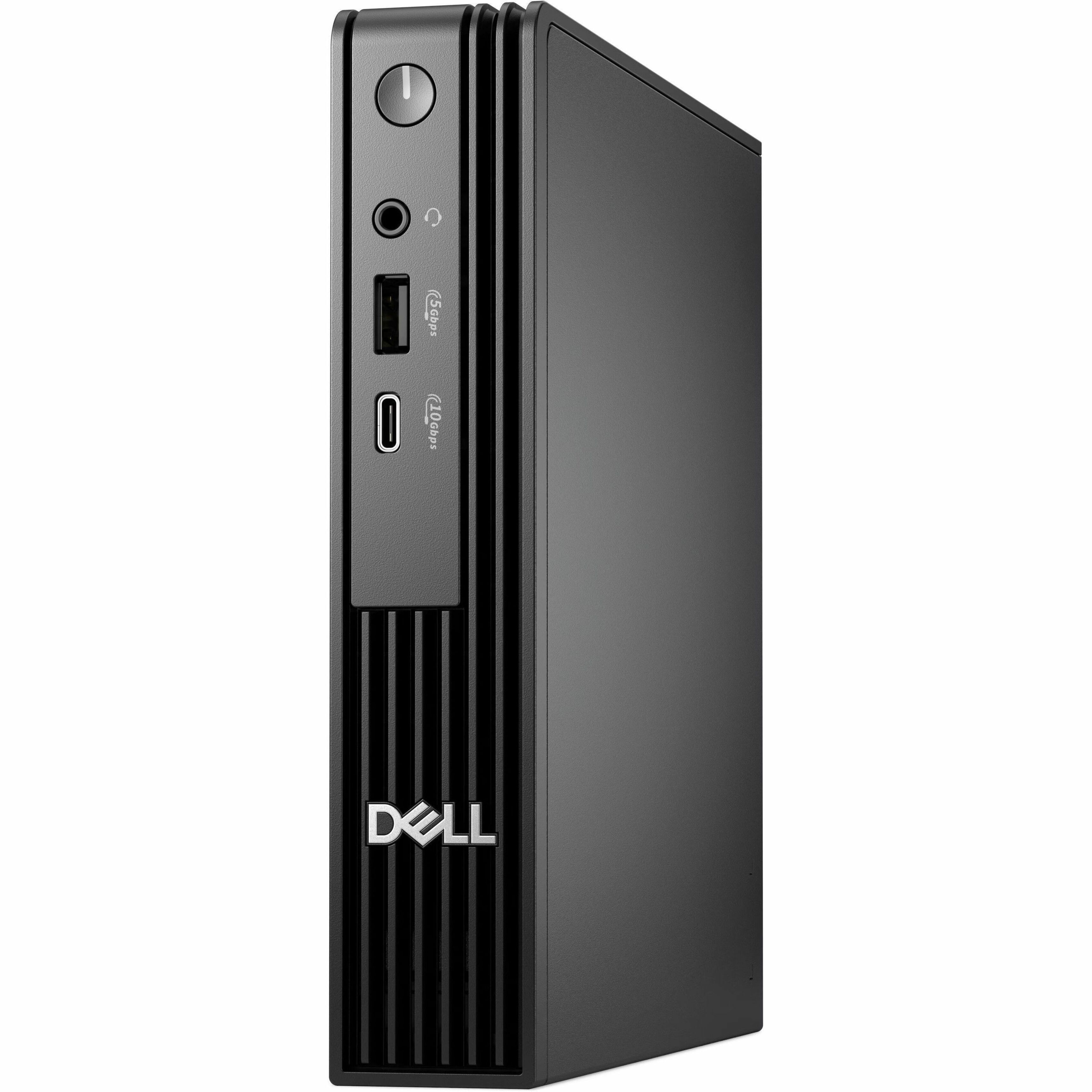 Dell Pro Micro QCM1250 Desktop Computer - Intel Core i7 14th Gen i7-14700T - vPro Technology - 16 GB - 512 GB SSD - Micro PC - Black - Intel Chip - Windows 11 Pro - Intel UHD Graphics 770 DDR5 SDRAM - IEEE 802.11ax Wireless LAN - 90 W