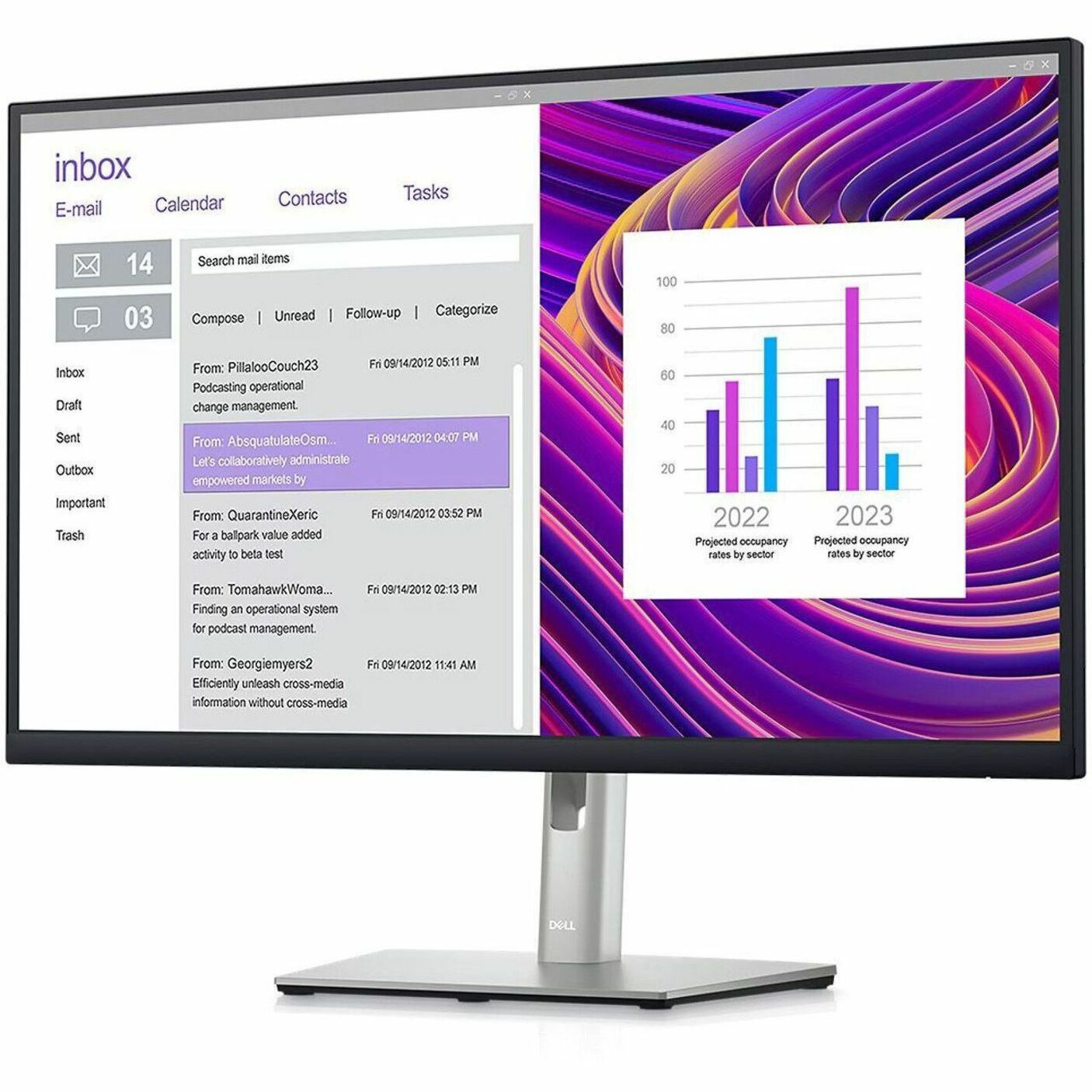 DELL SOURCING - NEW P2723DE 27" Class WQHD LED Monitor - 16:9 - Black, Silver - 27" Viewable - In-plane Switching (IPS) Black Technology - WLED Backlight - 2560 x 1440 - 350 Nit - 5 ms - 75 Hz Refresh Rate - Height - USB Type-C - HDMI - VESA Mount Compatible - USB Hub