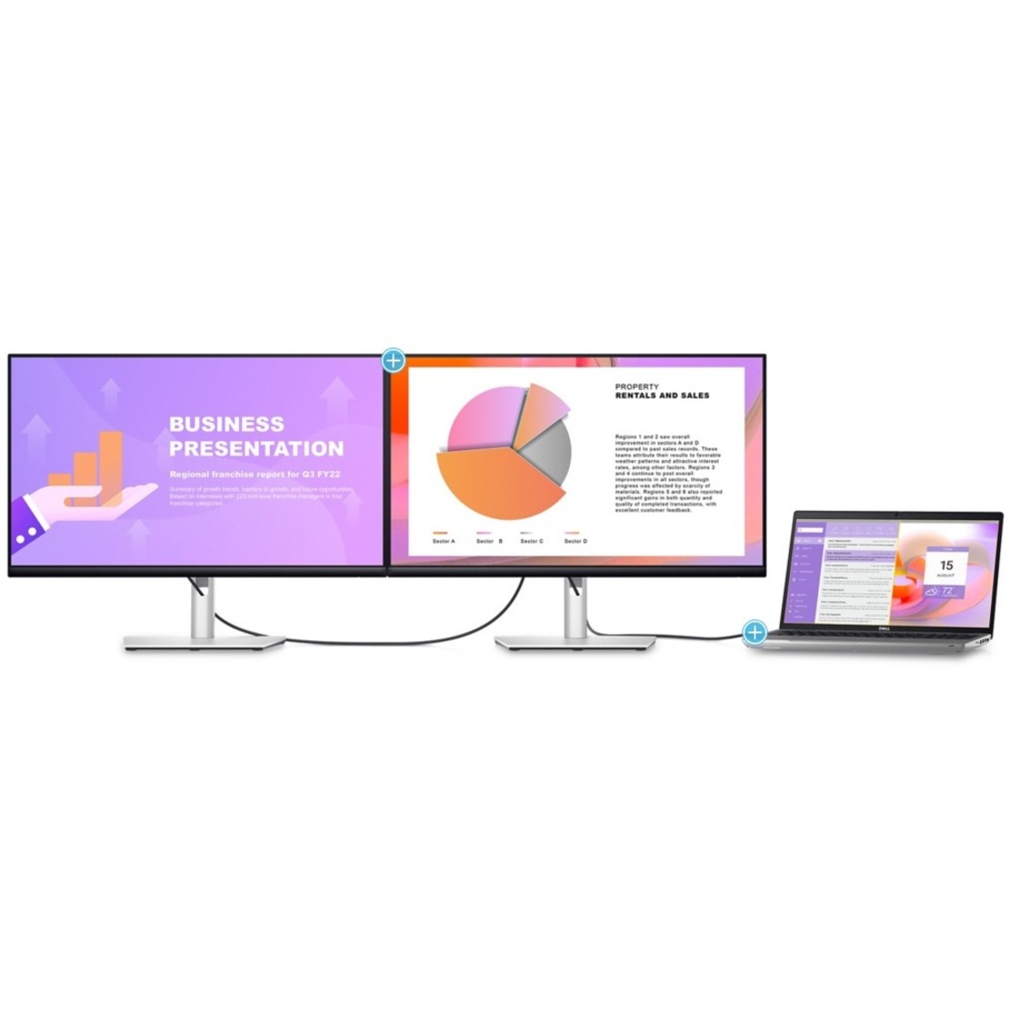 DELL SOURCING - NEW P2422HE 24" Class Full HD LED Monitor - 16:9 - 23.8" Viewable - In-plane Switching (IPS) Technology - WLE