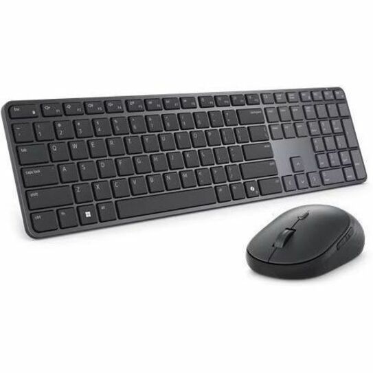 Dell Pro 7 KM726 Keyboard & Mouse - USB Type A Scissors Wireless Bluetooth/RF 6.0 2.40 GHz Keyboard - English (US) - USB Type A Wireless Bluetooth/RF Mouse - Optical - 6000 dpi - 4 Button - Scroll Wheel - CoPilot Hot Key(s) - Symmetrical - AA, AAA - Compatible with PC, Mac