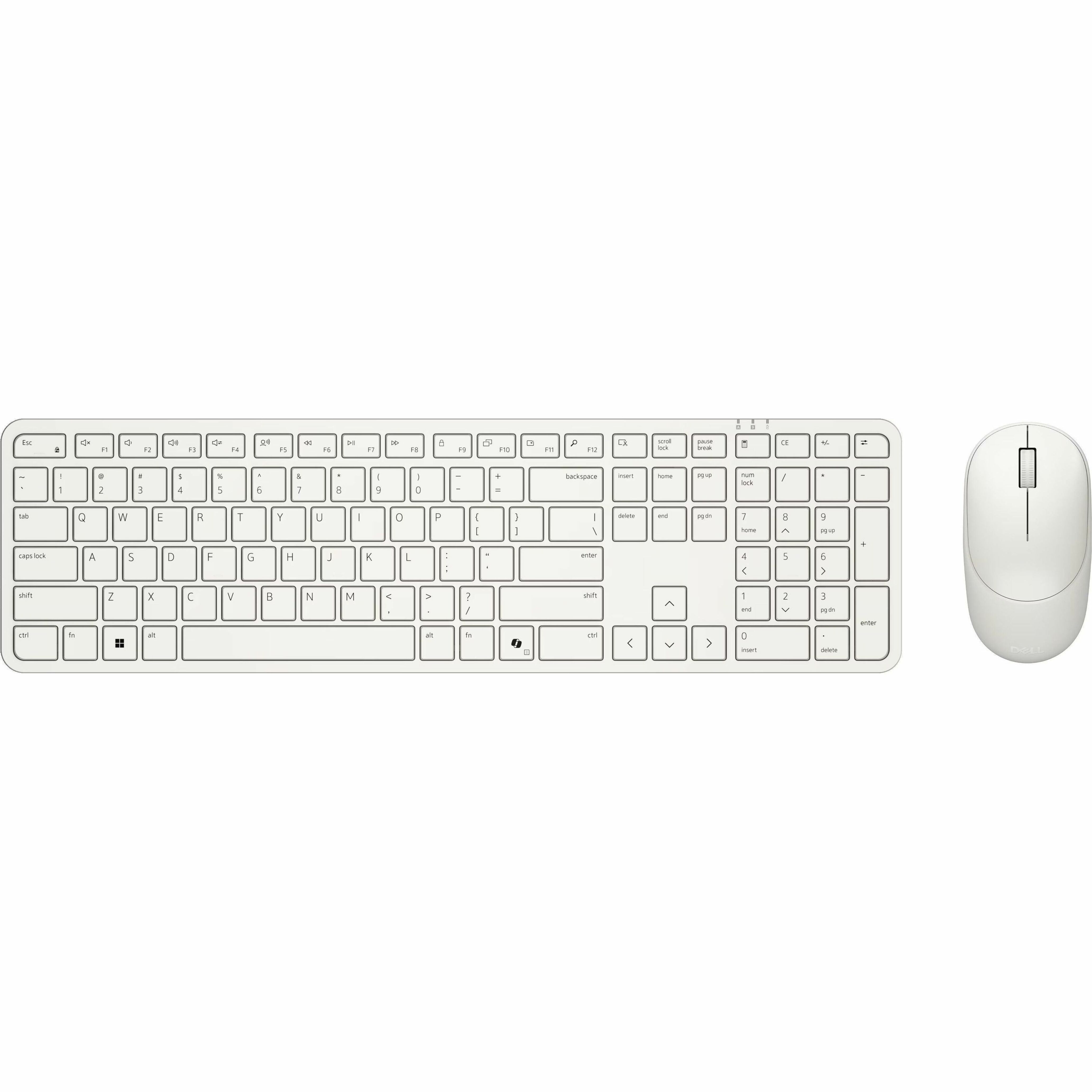 Dell Pro 5 KM526 Keyboard and Mouse - USB Type A Plunger Wireless RF 2.40 GHz Keyboard - USB Type A Wireless RF Mouse - Optical - 6000 dpi - 3 Button - Scroll Wheel - Print, Pause, Calculator, Scroll Lock, CoPilot, Action Center Hot Key(s) - Symmetrical - AA, AAA - Compatible with PC, Mac