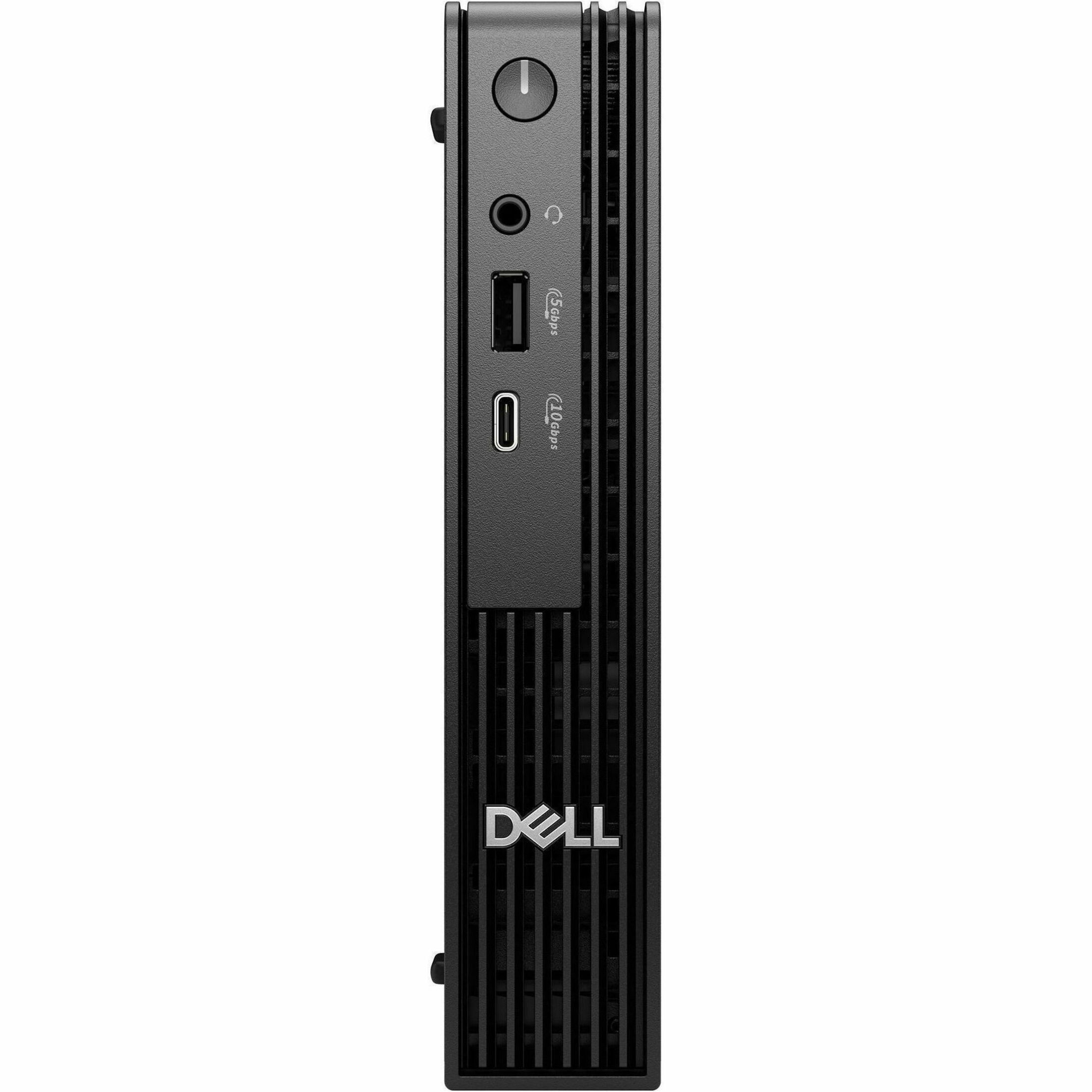 Dell Pro Micro QCM1250 Desktop Computer - Intel Core Ultra 7 265T - 16 GB - 512 GB PCI Express NVMe 4.0 SSD - Micro PC - Black - Intel Chip - Windows 11 Pro - Intel DDR5 SDRAM - Wi-Fi 6E (IEEE 802.11ax) - 90 W